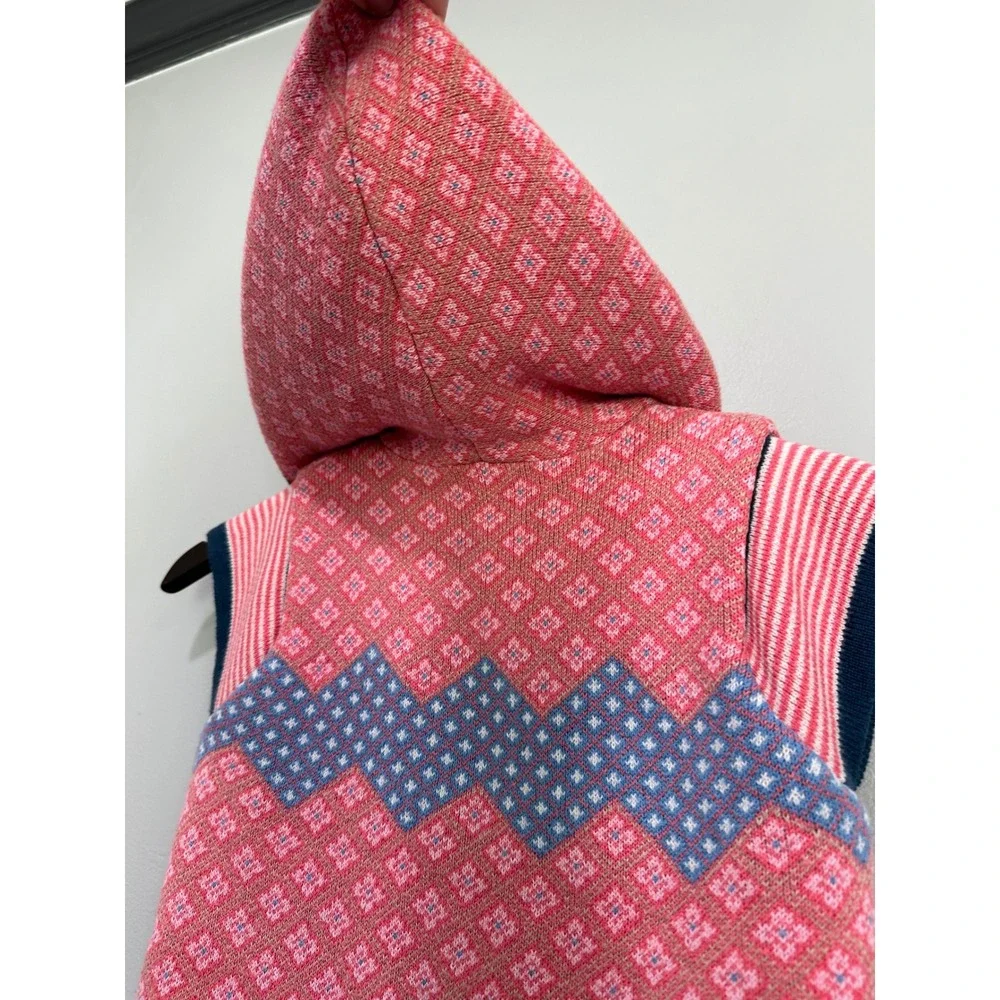 Matilda Jane Kids Vest Size 10‎ Pink Blue Fair Isle Knit make believe warm hugs